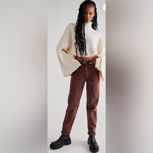 MOTHER High Rise Jeans in Brown